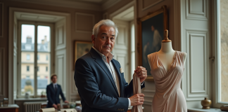 Haute couture : qui est le premier créateur ? Découvrez son histoire ! Homme élégant en costume vintage dans un atelier parisien