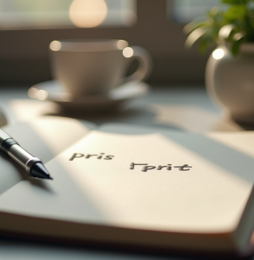 Bureau moderne avec livre de grammaire française ouvert
