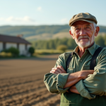 Terre en France : qui en détient le plus ? Découvrez les grands propriétaires Vieux fermier français dans un champ labouré