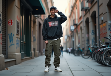 Marques streetwear : lesquelles choisir pour un look stylé ? Jeune homme en streetwear dans une ville dynamique
