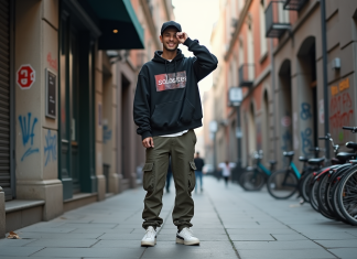 Marques streetwear : lesquelles choisir pour un look stylé ? Jeune homme en streetwear dans une ville dynamique